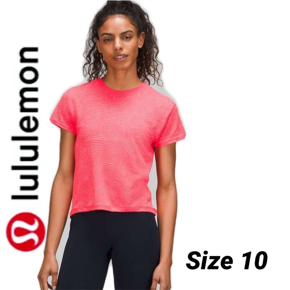 Lululemon Swiftly Tech SS crew Cherry Tint t-shirt size 10